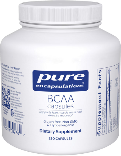 BCAA capsules 250 ct.