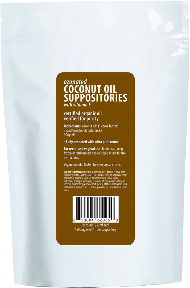Coconut Ozone Suppositories