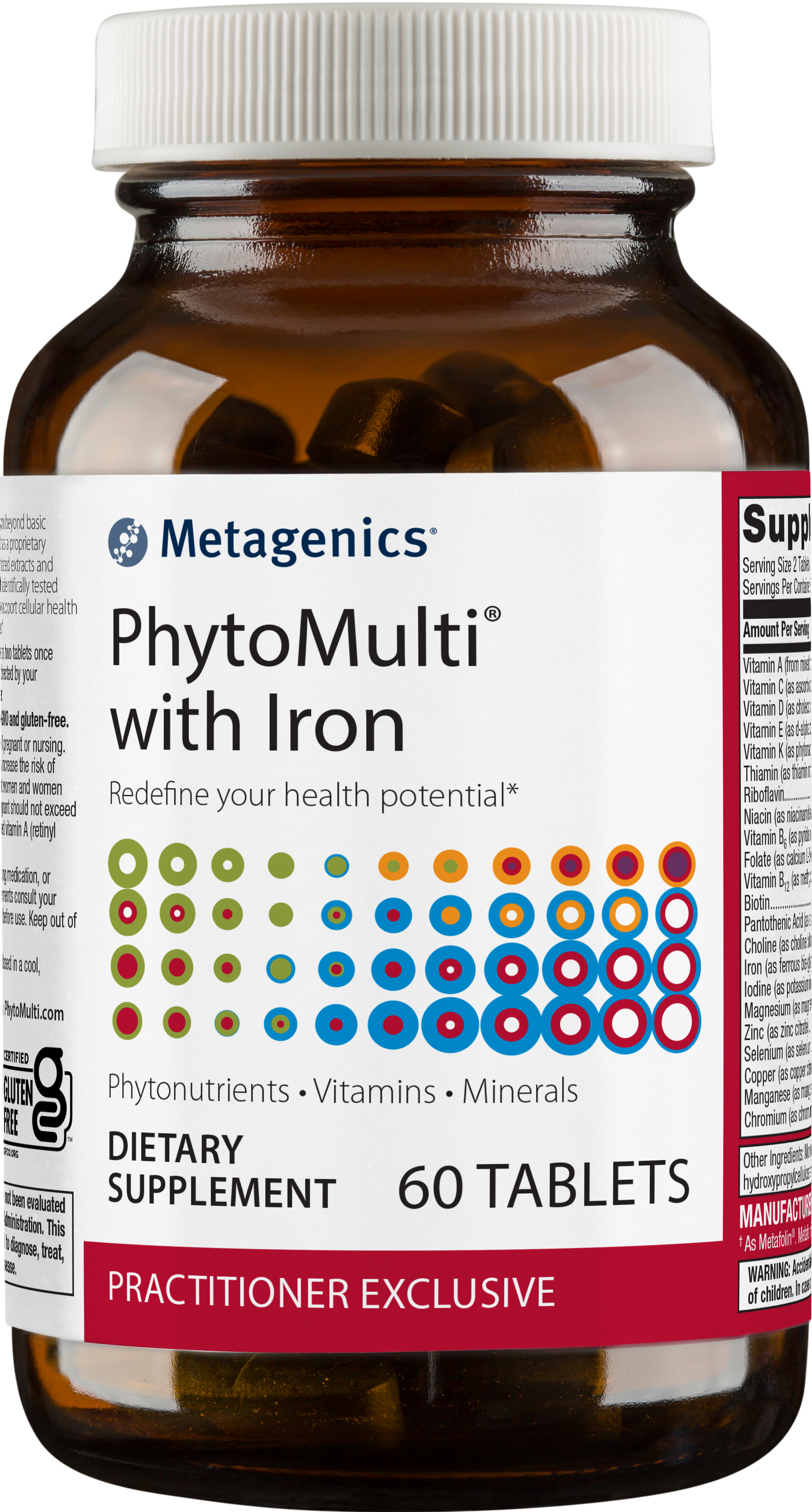 PhytoMulti with Iron Tablets 60 ct.