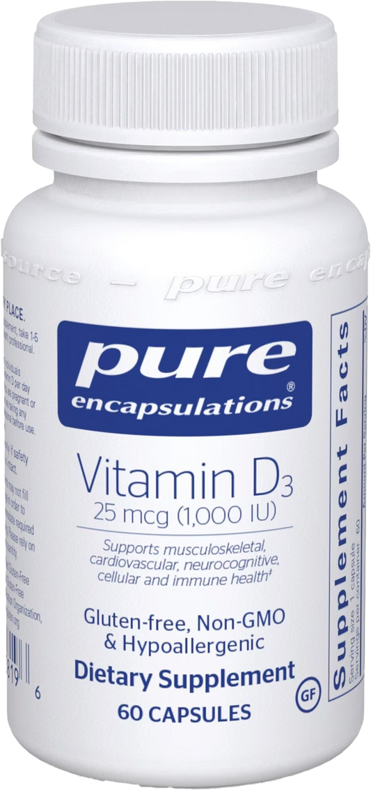 Vitamin D3 1000 IU 60 ct.