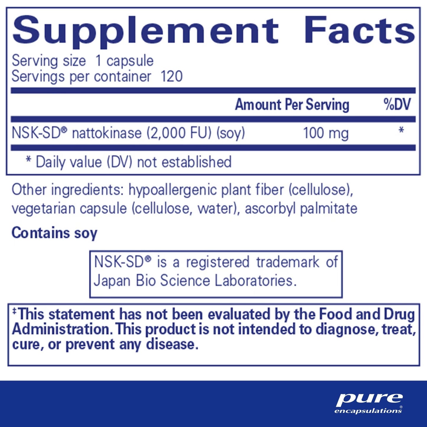 NSK-SD (Nattokinase) 100 mg